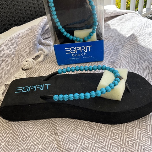 Esprit Shoes - NOS ESPRIT Beach flip flops BLUE 8-9
